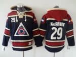 Avalanche #29 Nathan MacKinnon Navy Blue Sawyer Hooded Sweatshirt Stitched Jersey