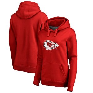 Kansas City Chiefs Red Splatter Logo Pullover Hoodie(Run Small)
