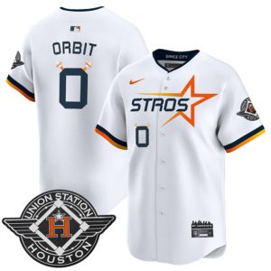 Houston Astros #0 Orbit White 2025 City Connect Limited Stitched Jersey