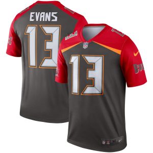 Tampa Bay Buccaneers #13 Mike Evans Grey Inverted Legend Jersey