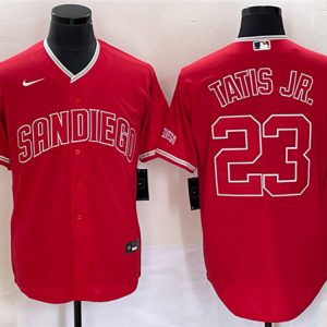 San Diego Padres #23 Fernando Tatis Jr. Red Cool Base Stitched Jersey