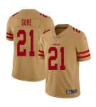 San Francisco 49ers #21 Frank Gore Golden Stitched Jersey