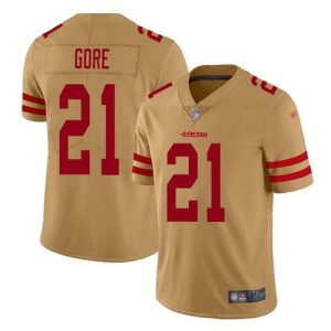 San Francisco 49ers #21 Frank Gore Golden Stitched Jersey