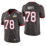 Tampa Bay Buccaneers #78 Tristan Wirfs Grey 2021 Super Bowl LV Limited Stitched Jersey