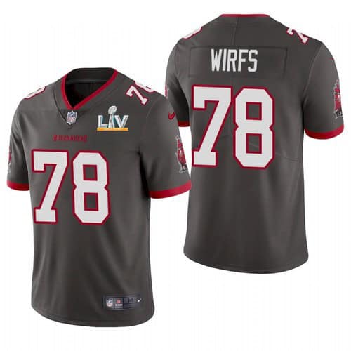 Tampa Bay Buccaneers #78 Tristan Wirfs Grey 2021 Super Bowl LV Limited Stitched Jersey