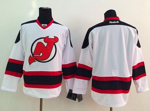Devils Blank White Stitched Jersey