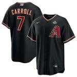 Arizona Diamondbacks #7 Corbin Carroll Black 2023 World Series Cool Base Stitched Jersey