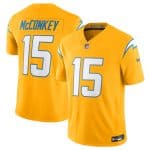 Los Angeles Chargers #15 Ladd McConkey Gold 2025 F.U.S.E. AlternateVapor Limited Football Stitched Jersey