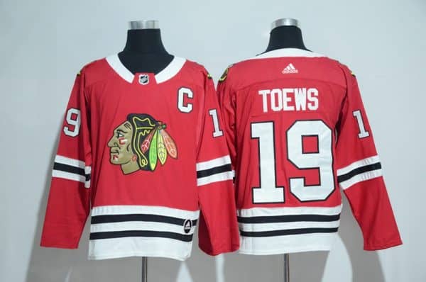 Chicago Blackhawks #19 Jonathan Toews Red Adidas Stitched Jersey