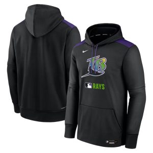Tampa Bay Rays Black Collection Performance Pullover Hoodie