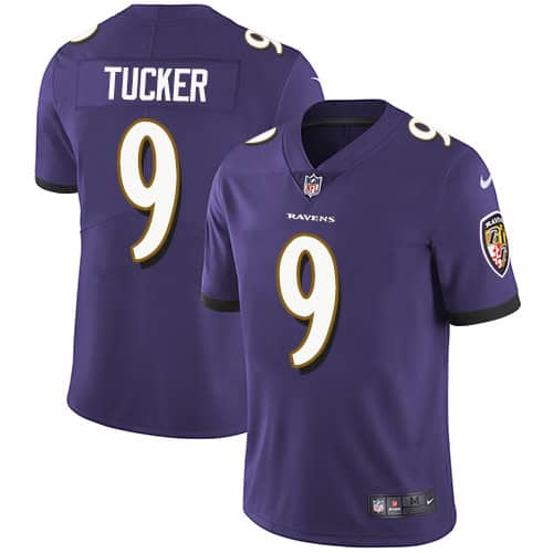 Baltimore Ravens #9 Justin Tucker Purple Vapor Untouchable Limited Jersey