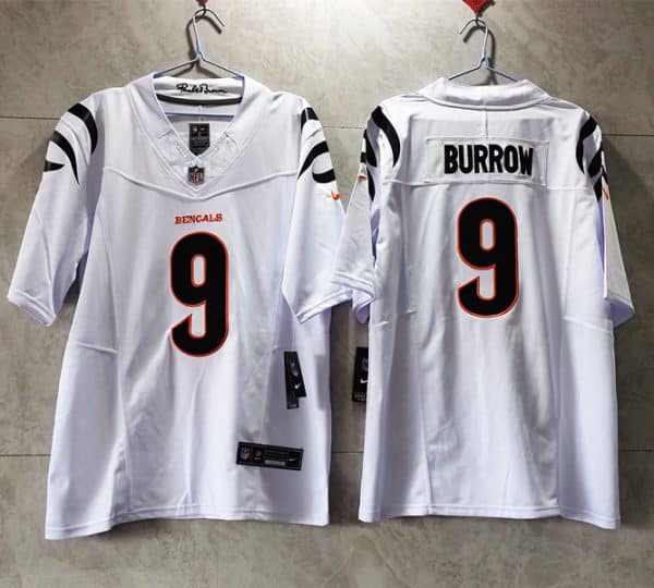 Cincinnati Bengals #9 Joe Burrow White 2023 F.U.S.E. Vapor Untouchable Limited Stitched Jersey