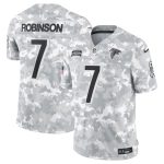 Atlanta Falcons #7 Bijan Robinson Arctic Camo 2024 F.U.S.E. Salute To Service Limited Stitched Jersey