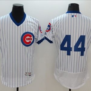 Cubs #44 Anthony Rizzo White Flexbase Authentic Collection Cooperstown Stitched Jersey