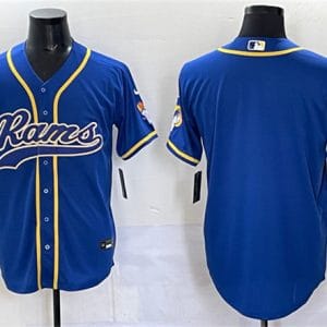 Los Angeles Rams Blank Royal Cool Base Stitched Jersey