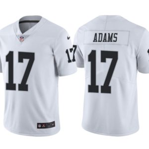Las Vegas Raiders #17 Davante Adams White Vapor Limited Stitched Jersey