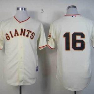 Giants #16 Angel Pagan Cream Cool Base Stitched Jersey