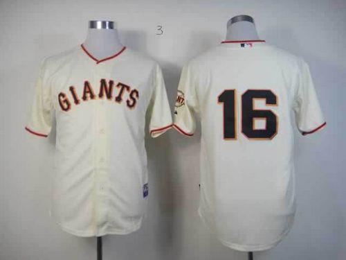 Giants #16 Angel Pagan Cream Cool Base Stitched Jersey