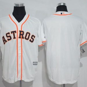 Astros Blank White New Cool Base Stitched Jersey