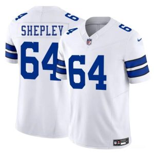 Dallas Cowboys #64 Dakoda Shepleyss White 2025 F.U.S.E. Vapor Untouchable Limited Stitched Jersey