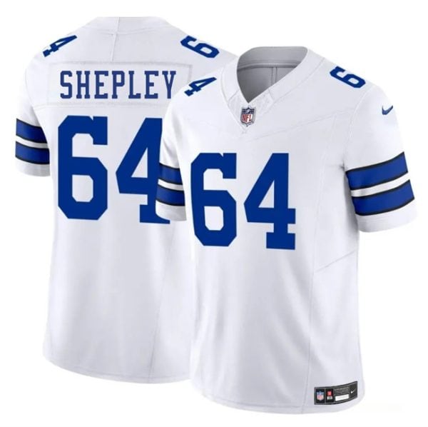 Dallas Cowboys #64 Dakoda Shepleyss White 2025 F.U.S.E. Vapor Untouchable Limited Stitched Jersey