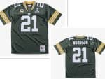 Green Bay Packers #21 Charles Woodson Green With 2-star captains' patch and Super Bowl XLV patch 2010 Throwback Jersey