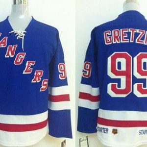Rangers #99 Wayne Gretzky Blue Stitched Jersey