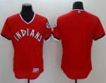 Indians Blank Red Flexbase Authentic Collection 1978 Turn Back The Clock Stitched Jersey