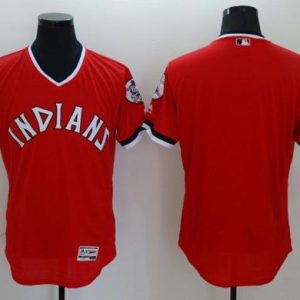 Indians Blank Red Flexbase Authentic Collection 1978 Turn Back The Clock Stitched Jersey