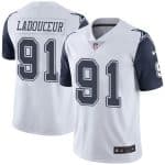 Cowboys #91 L. P. Ladouceur White Stitched Limited Rush Nike Jersey