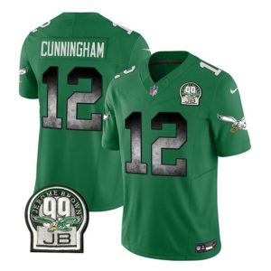 Philadelphia Eagles #12 Randall Cunningham Green 2023 F.U.S.E. Throwback Vapor Untouchable Limited Stitched Jersey