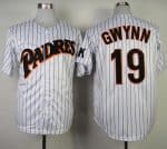 Mitchell And Ness Padres #19 Tony Gwynn Stitched Throwback Jersey
