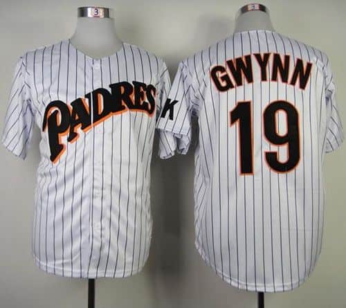 Mitchell And Ness Padres #19 Tony Gwynn Stitched Throwback Jersey