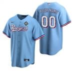 Texas Rangers Custom Blue 2023 World Series Stitched Jersey