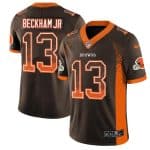 Cleveland Browns #13 Odell Beckham Jr. Brown Drift Fashion Color Rush Limited Stitched Jersey