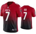 Atlanta Falcons #7 Younghoe Koo Red Black Vapor Untouchable Limited Stitched Jersey