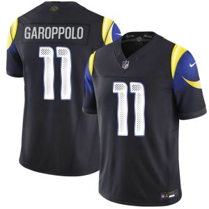 Los Angeles Rams #11 Jimmy Garoppolo Black 2025 F.U.S.E. ¡°Rivalries¡± Vapor Limited Football Stitched Jersey