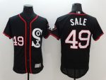 White Sox #49 Chris Sale Black New Flexbase Authentic Collection Stitched Jersey