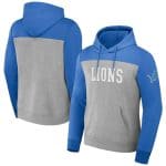 Detroit Lions X Darius Rucker Collection Heather Gray Color Blocked Pullover Hoodie
