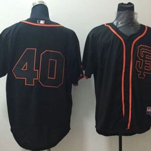 Giants #40 Madison Bumgarner Black Alternate Cool Base Stitched Jersey