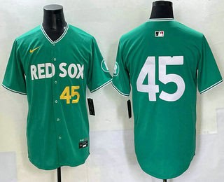 Boston Red Sox #45 Pedro Martinez Green 2025 City Connect Limited Jersey