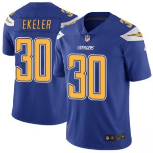 Los Angeles Chargers #30 Austin Ekeler Royal Blue Vapor Untouchable Limited Stitched Jersey