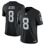 Las Vegas Raiders #8 Josh Jacobs Black 2023 F.U.S.E. Vapor Untouchable Stitched Jersey
