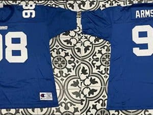 New York Giants #98 Jesse Armstead Blue Stitched Jersey