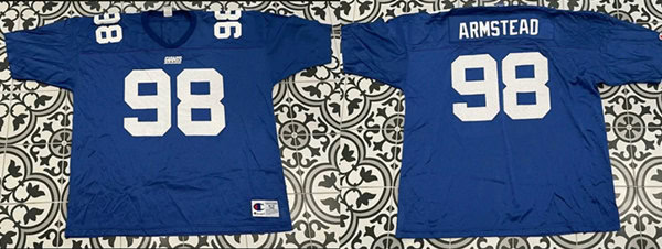 New York Giants #98 Jesse Armstead Blue Stitched Jersey