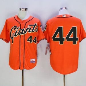 Giants #44 Willie McCovey Orange Cool Base Stitched Jersey