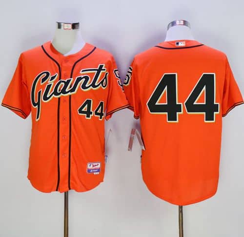 Giants #44 Willie McCovey Orange Cool Base Stitched Jersey