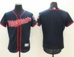 Twins Blank Navy Blue Flexbase Authentic Collection Stitched Jersey