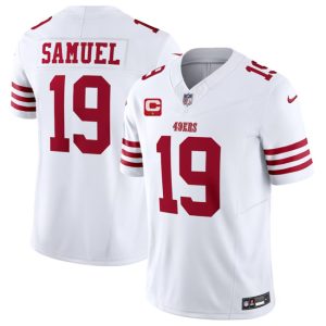 San Francisco 49ers #19 Deebo Samuel White 2023 F.U.S.E. With 1-Star C Patch Vapor Untouchable Limited Stitched Jersey