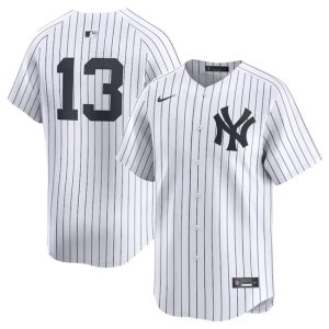 New York Yankees #13 Jazz Chisholm Jr White 2024 Home Limited Stitched Jersey